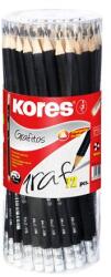 Kores Grafitceruza radírral, HB, háromszögletű, KORES (IK92372) - irodasziget