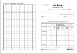 Pátria Nyomtatvány Munkalap erőgépvezetők részére szabadlap A/5 álló (D.MG.6-18)