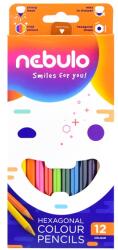 Nebulo Színes ceruza készlet, Nebulo 12 klf. szín (NSZCH12)