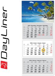 Dayliner Speditőr naptár 3 tömb, 3 hónap SP-30 330 × 760 mm, fehér lapokkal Vízpart Dayliner 2026 (582390) - irodasziget