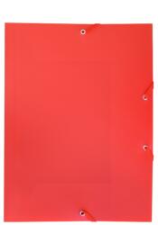 BLUERING Gumis mappa A4, műanyag Bluering® piros (EV5G02RO) - irodasziget