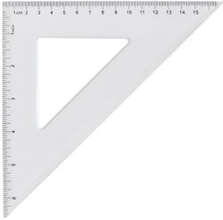  Vonalzó háromszög 45° 16cm, műanyag (VON4516) - irodasziget