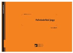 Pátria Nyomtatvány Felvásárlási jegy (mezőgazdasági termékfelvásárlás/szolgáltatás igénybevétel bizonylata) 50x3 lapos tömb 295x203 mm (D.F.303/V)