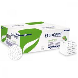 Lucart Toalettpapír 2 rétegű hajtogatott 210 lap/csomag 40 cs/karton Eco 210 I Bulk Pack Lucart_811A77 fehér (45203)