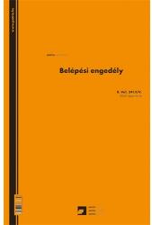 Pátria Nyomtatvány Belépési engedély 50x2 lapos tömb 250x350 mm vegykezelt (B.VALL.341/I/V)