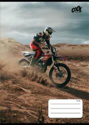 Victoria Füzet, tűzött, A5, vonalas, 32 lap, 4-8. osztály, COOL BY VICTORIA "Motocross", "21-32 (ISVFC94)