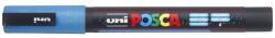 uni Dekormarker 0, 9-1, 3mm, Uni-Posca PC-3ML csillámló világoskék (62831) - irodasziget