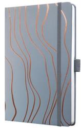 Sigel Jegyzetfüzet, exkluzív, 135x203 mm, vonalas, 87 lap, keményfedeles, SIGEL "Jolie", Grey Meringue (SIJN351)