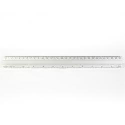 BLUERING Vonalzó 30cm, alumínium Bluering® (EG3L09) - irodasziget