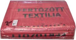 Hulladékgyűjtő zsák „Fertőzött textília 400 + 2 x 180 x 1100 mm piros (57079) - irodasziget