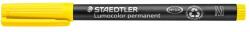 STAEDTLER Alkoholos marker, OHP, 1 mm, STAEDTLER "Lumocolor® 317 M", sárga (TS3171) - irodasziget