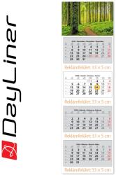 Dayliner Speditőr naptár 4 tömb, 4 hónap SP-4 330 × 1100 mm, fehér lapokkal Erdő Dayliner 2026 (582410) - irodasziget