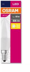 OSRAM LED izzó, E14, gyertya, B38, 7W, 806lm, 2700K (MF), OSRAM "Value (OLEDE1403)
