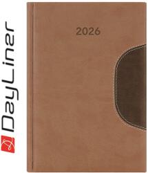 Dayliner Határidőnapló Memphis A5 napi, fehér lapokkal barna-csokoládé Dayliner 2026 (57818) - irodasziget