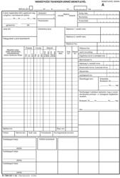 Pátria Nyomtatvány Nemzetközi tehergépjármű menetlevél szabadlap A/4 álló (B.7300-237)