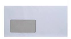 Bluering Boríték LC6/5 enyvezett bélésnyomott bal ablakos 45x90mm 114x229mm B20A15 Bluering® fehér (BORC65AB4590DB)