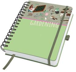 Sigel Spirálfüzet, 168x215 mm, sima, 120 lap, keményfedeles, SIGEL "Jolie Garden Love (SIJN654)
