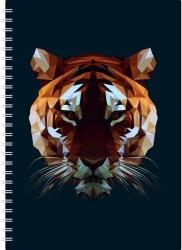 Dayliner Határidőnapló InSpiral A5 heti, fehér lapokkal Tiger Dayliner 2026 (57817) - irodasziget