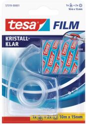tesa Ragasztószalag 15mmx10m irodai 2 db víztiszta szalag+adagoló 57319 Crystal Clear Tesa (26419) - irodasziget