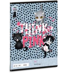Ars Una Füzet iskolai A5, 32lap, sima 20-32 Ars Una THINK-PINK (5285) 23 10db/csomag (55469) - irodasziget