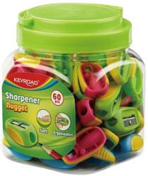 Keyroad Hegyező 1 lyukú 60 db/display Keyroad Nugget vegyes színek (38380)