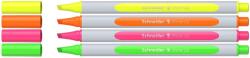 Schneider Szövegkiemelő toll készlet, 1-4 mm, SCHNEIDER "Shine-Up", 4 különböző szín (TSCSHUV4) - irodasziget
