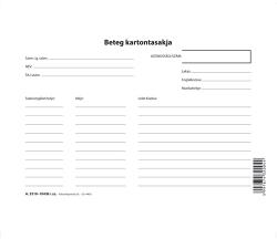 Pátria Nyomtatvány Betegek tasakja 220x160 mm (A.3510-104/B)