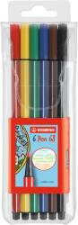 STABILO Rostirón, filctoll 1mm, M STABILO Pen 68, 6 klf. szín (33978)