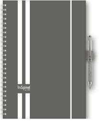 Dayliner Határidőnapló InSpiral A5 heti, fehér lapokkal GT szürke-fehér Dayliner 2026 (57813) - irodasziget