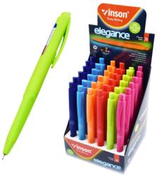 Vinson Golyóstoll nyomógombos 0, 7mm Vinson Elegance 8055C vegyes test displ 36 db/display (59120) - irodasziget