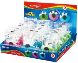 Keyroad Radír, PVC mentes 24 db/display Keyroad Ufo Spinner vegyes színek (38454)