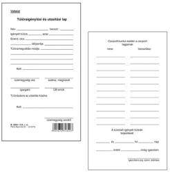 Pátria Nyomtatvány Túlóraigénylési és utasítási lap 50 lapos tömb 80x140 mm (B.3922-11/A)
