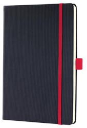 Sigel Jegyzetfüzet, exkluzív, A5, vonalas, 97 lap, keményfedeles, SIGEL "Conceptum Red Edition", fekete-piros (SICO663)