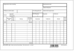 Pátria Nyomtatvány Raktári nyilvántartó lap (fejlap) kicsi A/5 fekvő (B.12-151)