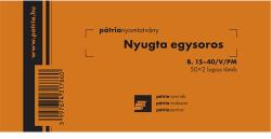 Pátria Nyomtatvány Nyugta (egysoros) 50x2 lapos tömb (B.15-40/V/PM)