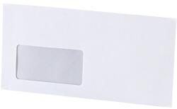 Bluering Boríték LA4 enyvezett bélésnyomott bal ablakos 35x90mm A20B20 Bluering® fehér (BORLA4ENYV3590B) - irodasziget