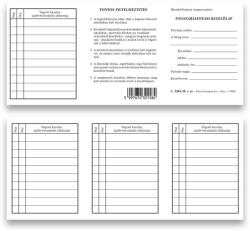 Pátria Nyomtatvány Fogszabályozási kezelőlap 210x100 mm (C.3304-30)