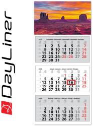 Dayliner Speditőr naptár 3 tömb, 3 hónap Medium Classic 350 × 755 mm, fehér lapokkal Hangulat Dayliner 2026 (582250)