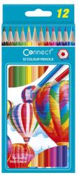 Connect Színes ceruza készlet, hatszögletű Connect 12 klf. szín (105549)