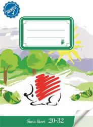 ICO Füzet, tűzött, A5, sima, 32 lap, ICO "Süni Sulikész (TICSUSK2032)