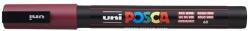 uni Dekormarker, 0, 9-1, 3 mm, UNI "Posca PC-3M", vörösbor (TUPC3MVB)