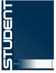 ICO Füzet, tűzött, A4, kockás, 32 lap, ICO "Student (TICSFK)