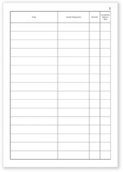 Pátria Nyomtatvány Soros (folyószámos) iktatókönyv 100 lapos A/4 álló (C.5230-152/A)