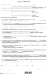 Pátria Nyomtatvány Munkaszerződés 3 lapos garn. A/4 álló (B.18-51/2012)