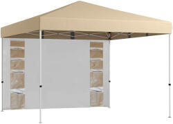 Timeless Garden Pavilon hátfallal, zsebekkel 3x3x2, 8 m, bézs (HOP1001868)