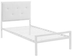 Timeless Tools Hanna fém ágykeret ajándék ágyráccsal, több méretben és színben-Fehér 90x200 cm-es-fehér (HOP1001136-2)