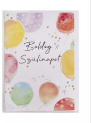  Képeslap Színes Lufikkal És Boldog Szülinapot Felirattal - 13 X 19 Cm