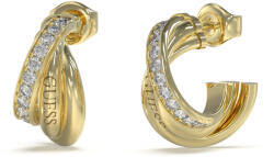 Guess Bájos aranyozott fülbevaló cirkónium kövekkel Perfect JUBE04066JWYGT/U