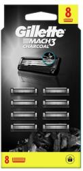 Gillette Tartalék borotvafej Mach3 Charcoal 8 db