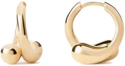 PDPAOLA Modern aranyozott fülbevaló Loop Hoops Essentials AR01-C85-U